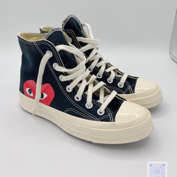 Comme des Garçons PLAY CdG PLAY x Converse Womens Unisex Chuck Taylor All Star P - Picture 2 of 7